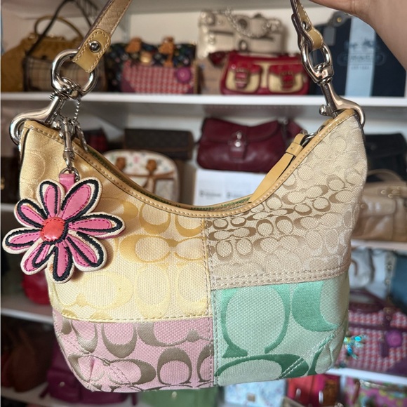 Coach Handbags - Coach Multicolor Patchwork Pastel Y2K Hobo Bag